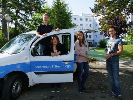 Freiwilligendienst bei der Diakoniestation Brackenheim-Güglingen. Foto: Peter Koch